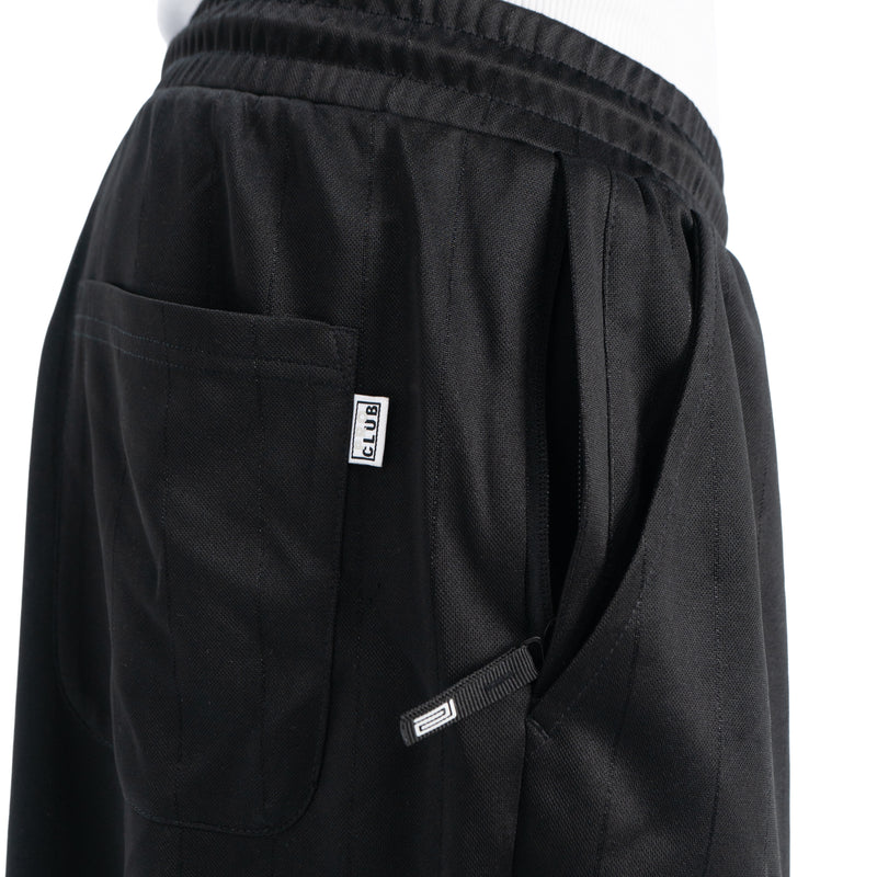 Load image into Gallery viewer, Black Pro Club shorts with a brand label on a white background
