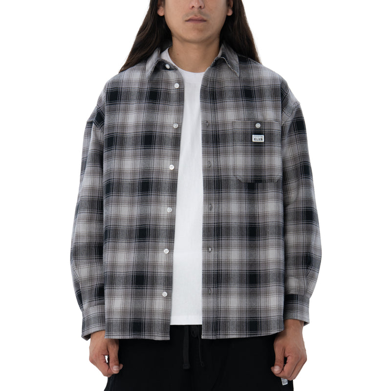 Load image into Gallery viewer, Pro Club Heavy Wide Ombre Flannel Shirt
