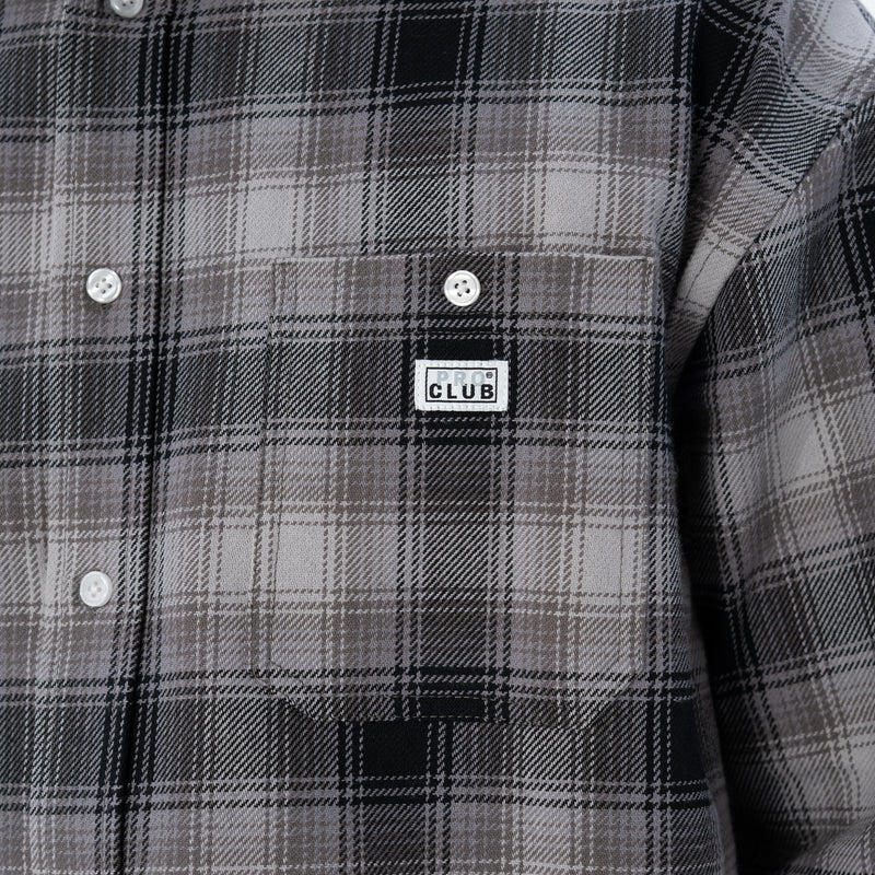 Load image into Gallery viewer, Pro Club Heavy Wide Ombre Flannel Shirt
