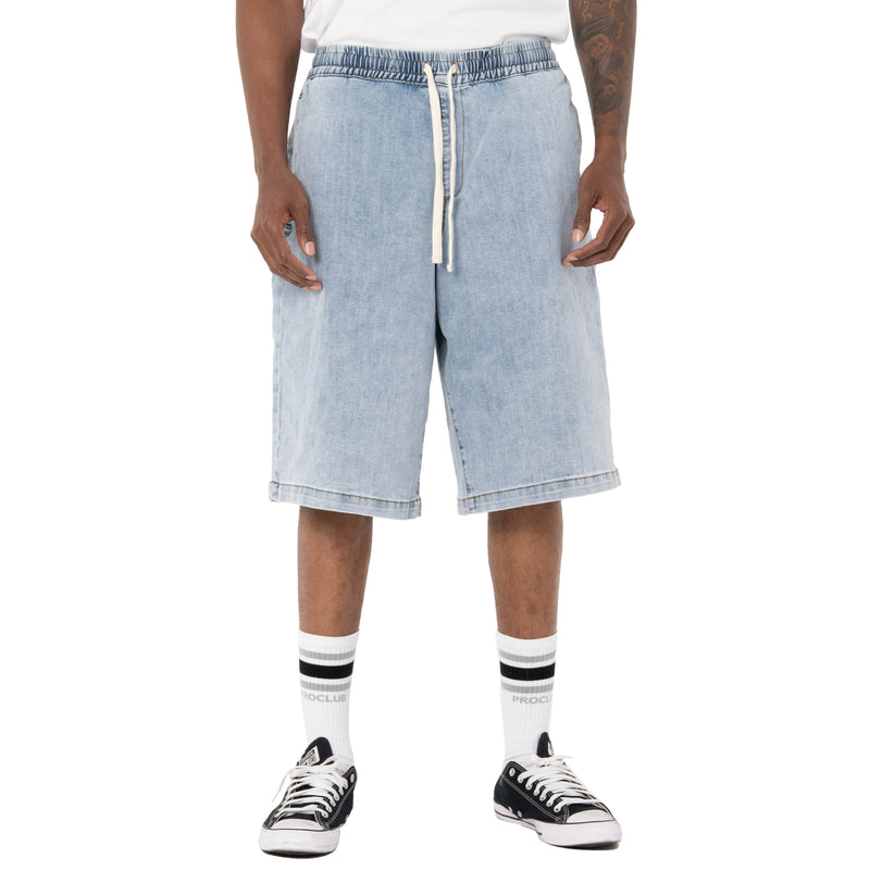 Load image into Gallery viewer, Pro Club Oversized Denim Lounge Short
