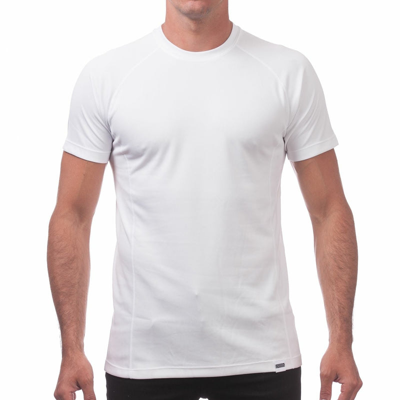Load image into Gallery viewer, Man wearing a white t-shirt and black pants on a white background

