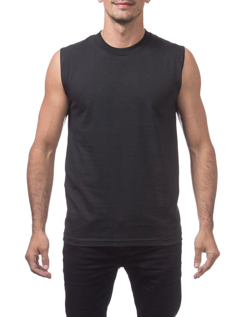 Load image into Gallery viewer, Pro Club Comfort Sleeveless Muscle Tee Black
