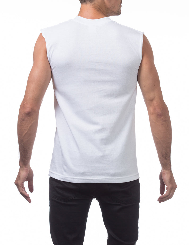 Load image into Gallery viewer, Pro Club Comfort Sleeveless Muscle Tee White
