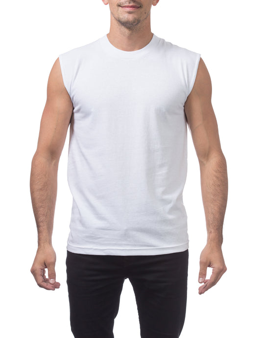 Pro Club Comfort Sleeveless Muscle Tee White