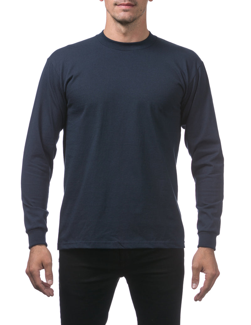 Load image into Gallery viewer, Pro Club Heavyweight Long Sleeve Tee Navy
