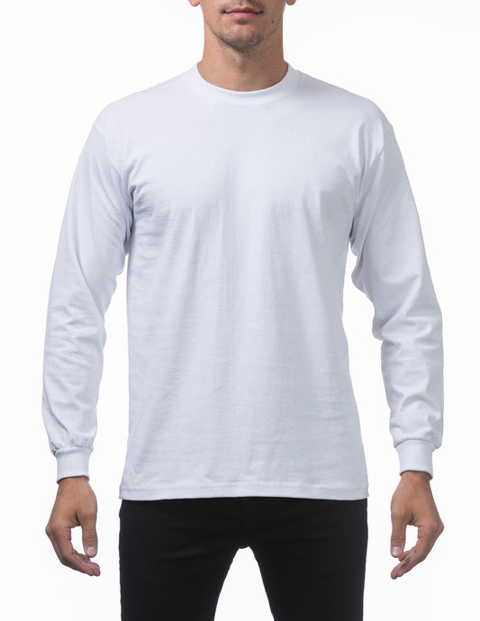 Pro Club Heavyweight Long Sleeve Tee White