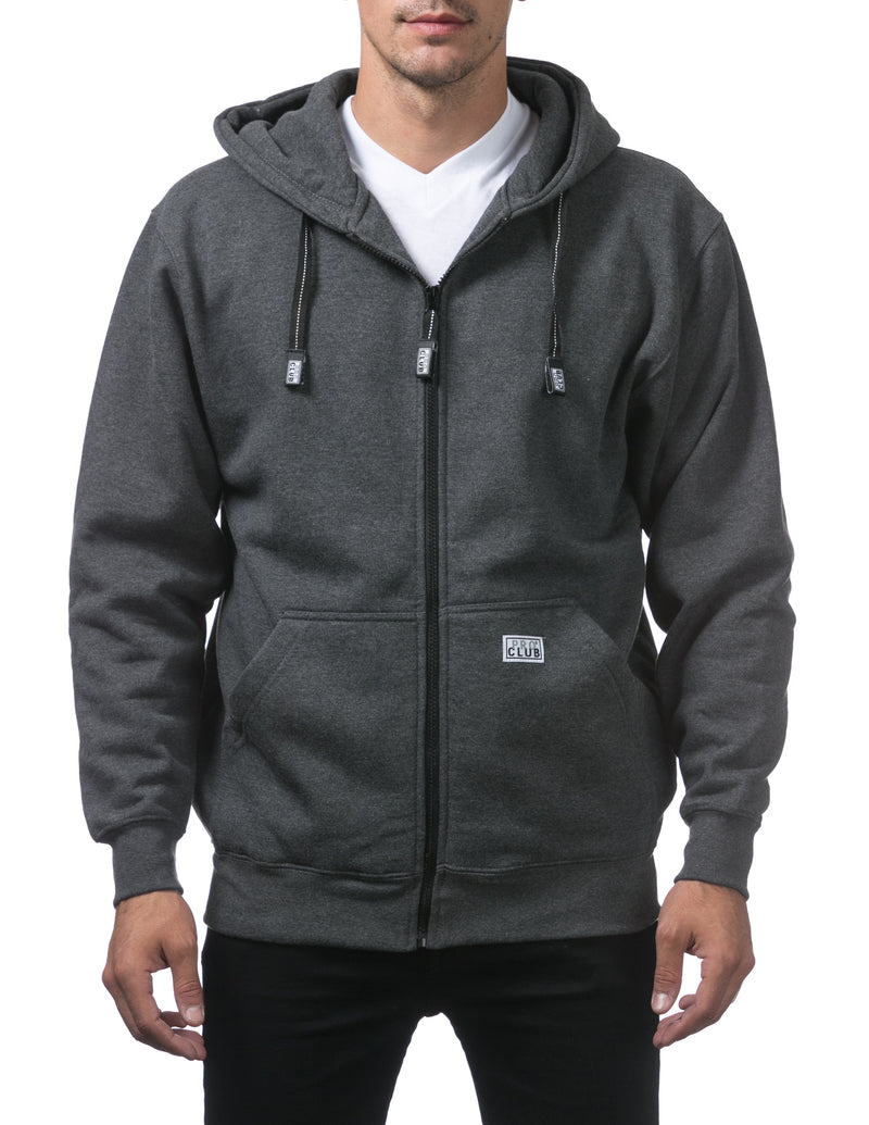 Load image into Gallery viewer, Pro Club Heavyweight Zipper Hoodie Charcoal
