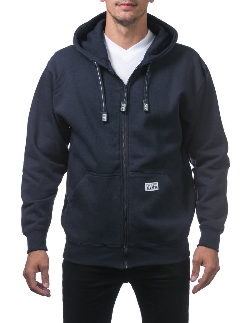 Load image into Gallery viewer, Pro Club Heavyweight Zipper Hoodie Navy
