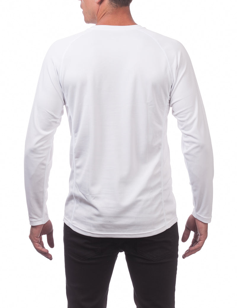 Load image into Gallery viewer, Pro Club Long Sleeve Performance DryPro Tee White

