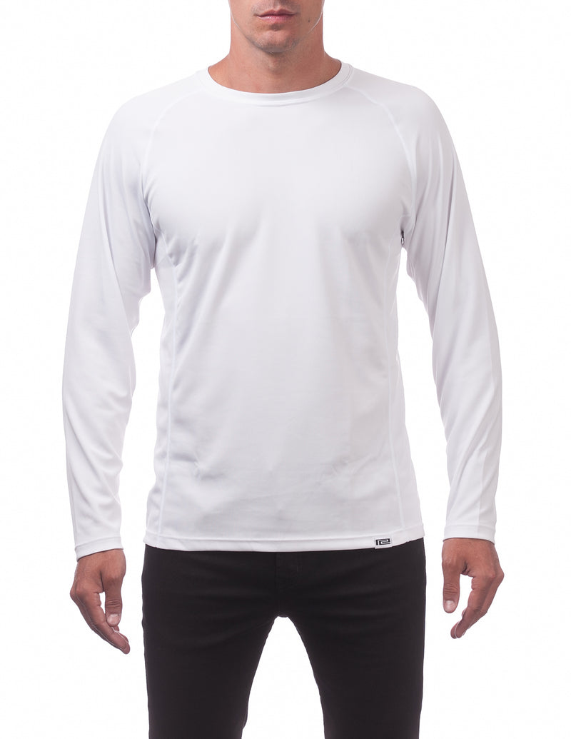 Load image into Gallery viewer, Pro Club Long Sleeve Performance DryPro Tee White
