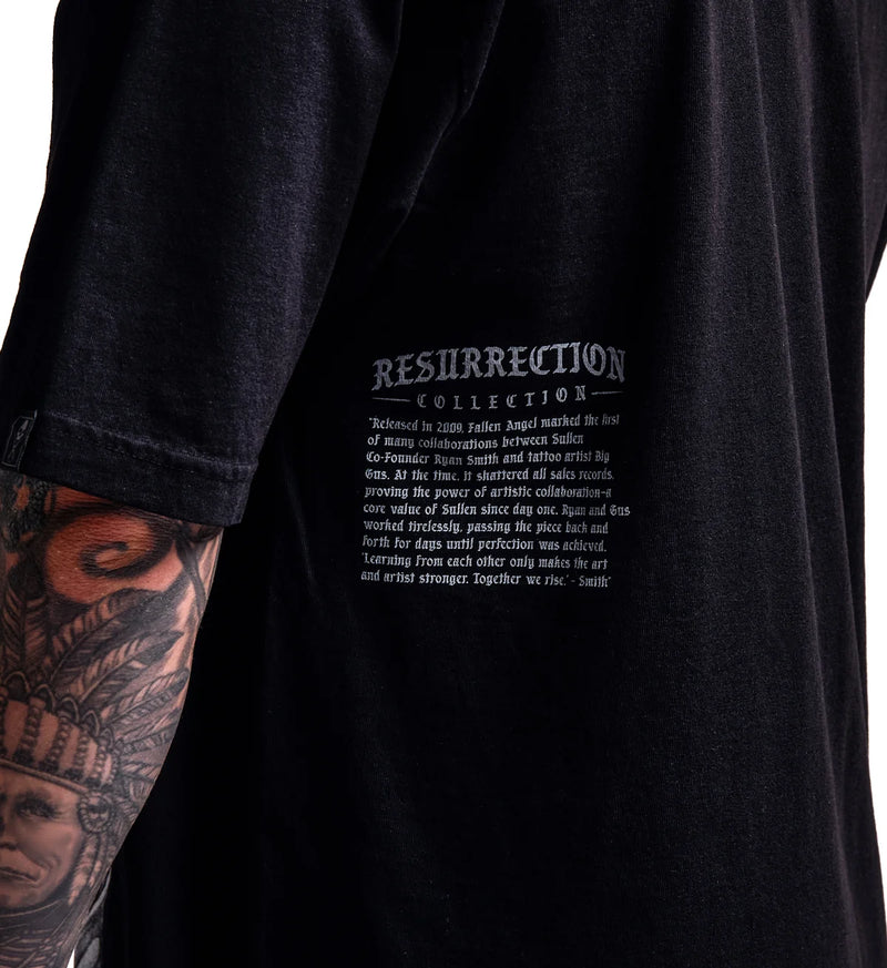 Load image into Gallery viewer, Sullen Fallen Angel "1 Ton" Tee - Jet Black
