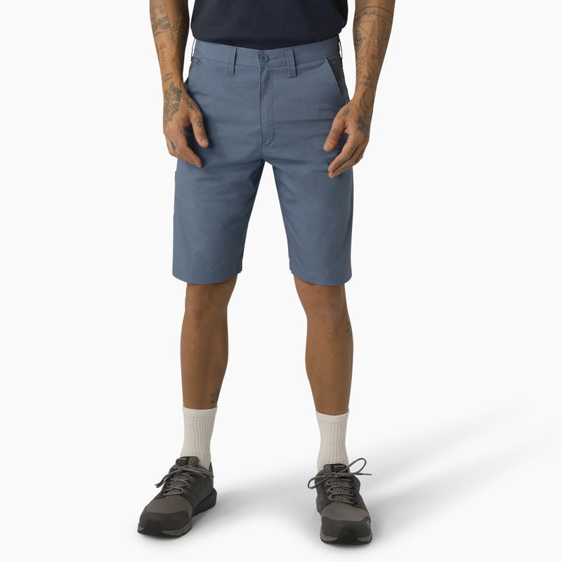 Load image into Gallery viewer, Dickies SR601 11&quot; Temp-iQ Hybrid Utility Short - Steel Blue
