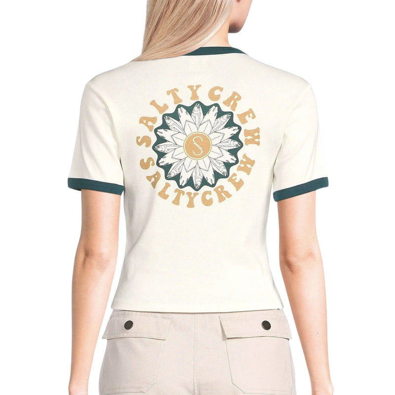 Load image into Gallery viewer, Salty Crew Women's Flower Power Ringer Tee
