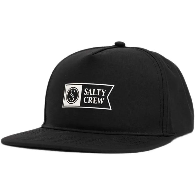 Load image into Gallery viewer, Black cap with Salty Crew logo on a white background
