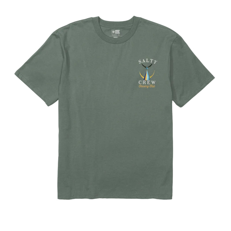 Load image into Gallery viewer, Green t-shirt with a logo on a white background
