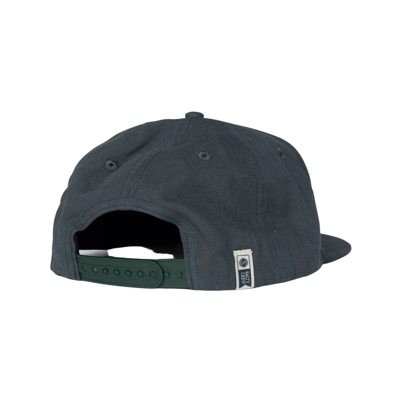 Load image into Gallery viewer, Dark gray cap with a brand logo on the back against a light gray background
