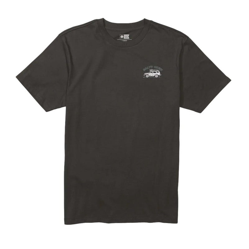 Load image into Gallery viewer, Black t-shirt with a Salty Crew logo on a white background
