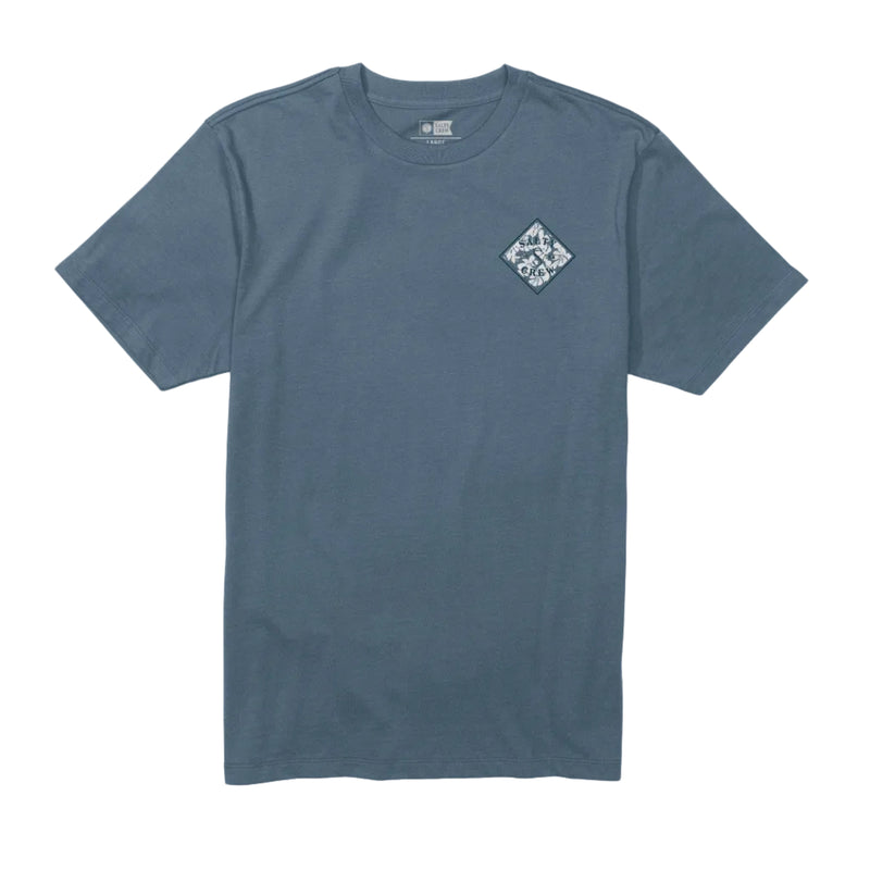 Load image into Gallery viewer, Blue t-shirt with a logo on a white background
