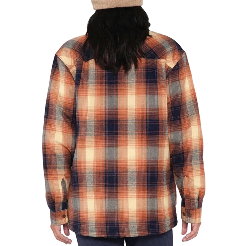 Load image into Gallery viewer, Plaid shirt worn by a person on a white background
