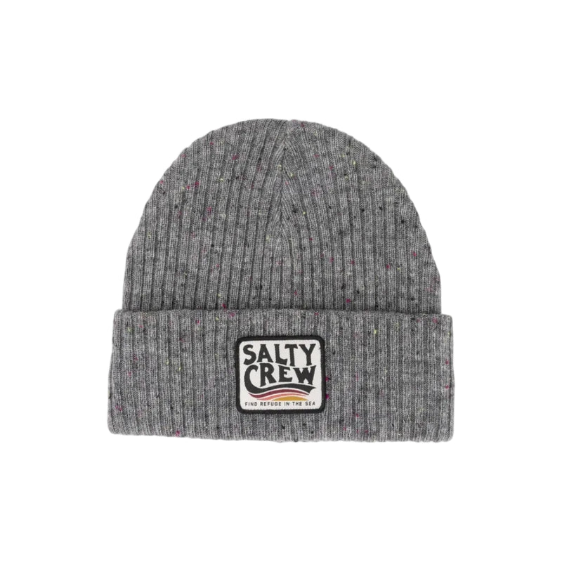 Load image into Gallery viewer, Gray beanie with Salty Crew logo on a white background
