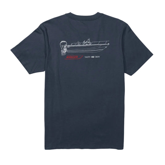Salty Crew Whaler Schematic S/S Tee - Navy