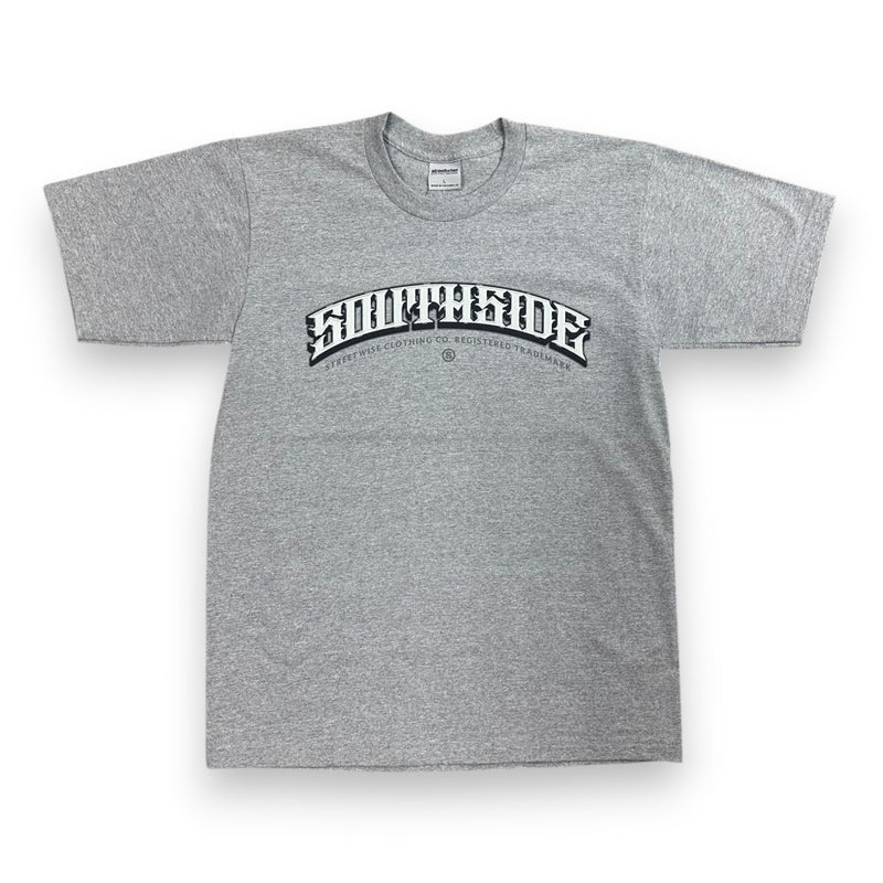 Load image into Gallery viewer, Gray t-shirt with 'Southside' logo on a white background
