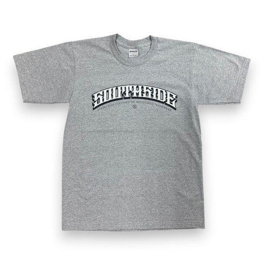 Gray t-shirt with 'Southside' logo on a white background