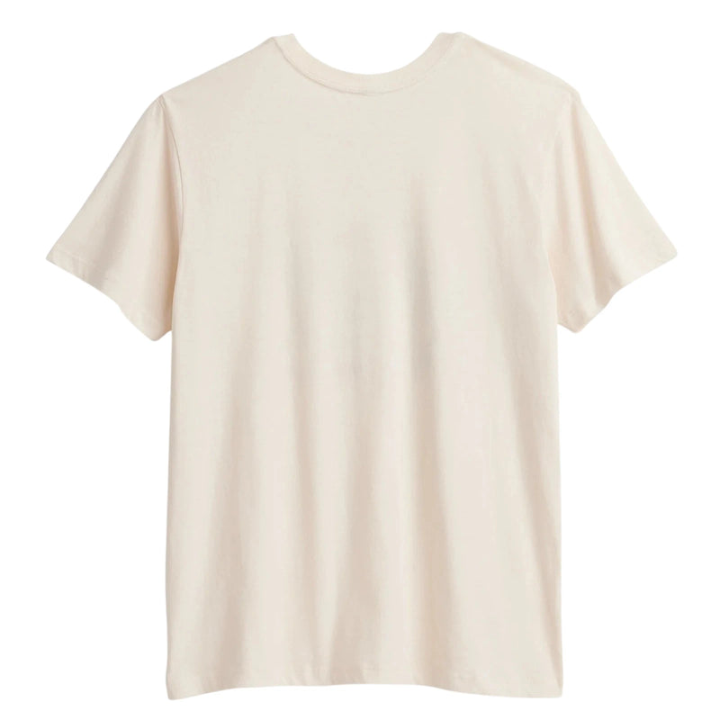 Load image into Gallery viewer, The back of Pendleton's Women's Camp T-shirt in off white featuring camp-life-inspired screen-printed graphics on the front. The women's relaxed fit makes it ideal for camping, travel, outdoor adventures, and comfortable weekend wear.
