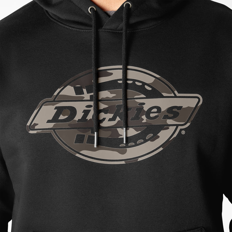 Load image into Gallery viewer, Dickies Camo Logo Pullover Hoodie Black
