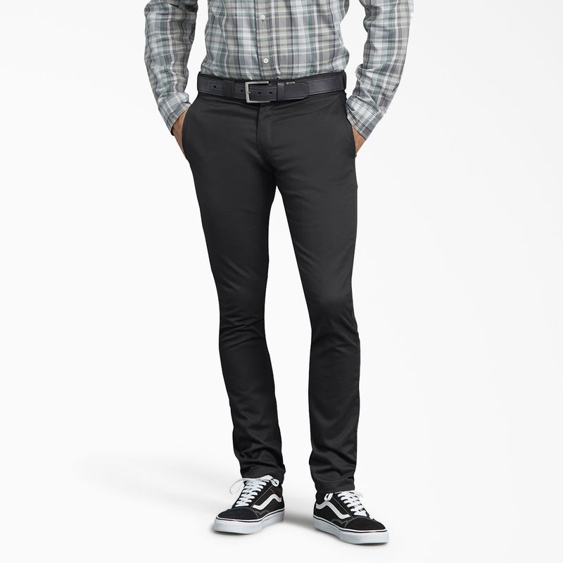 Load image into Gallery viewer, Dickies Skinny Fit Straight Leg Extra Pocket Work Pants Black
