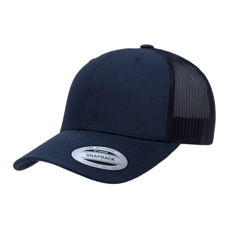 Load image into Gallery viewer, Dark navy blue trucker mesh cap 
