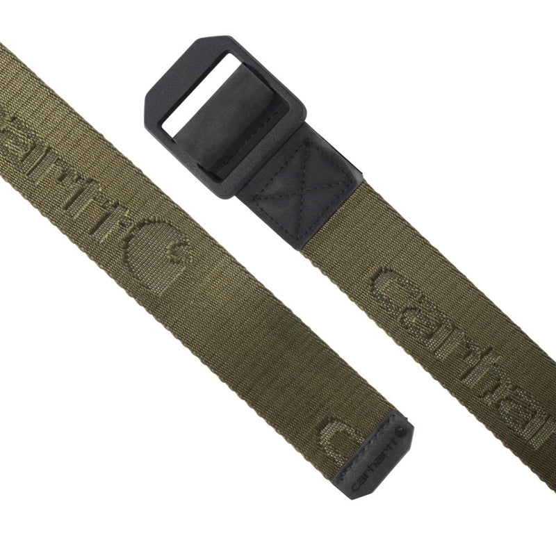 Load image into Gallery viewer, Carhartt Nylon Web Ladder Belt - Army - Ends
