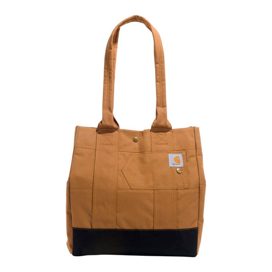 Carhartt Vertical Snap Tote - Carhartt Brwon - Front