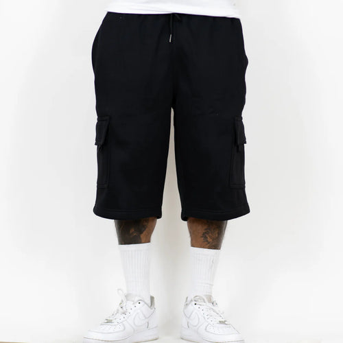 FB County Cargo Sweat Shorts - Black - Front