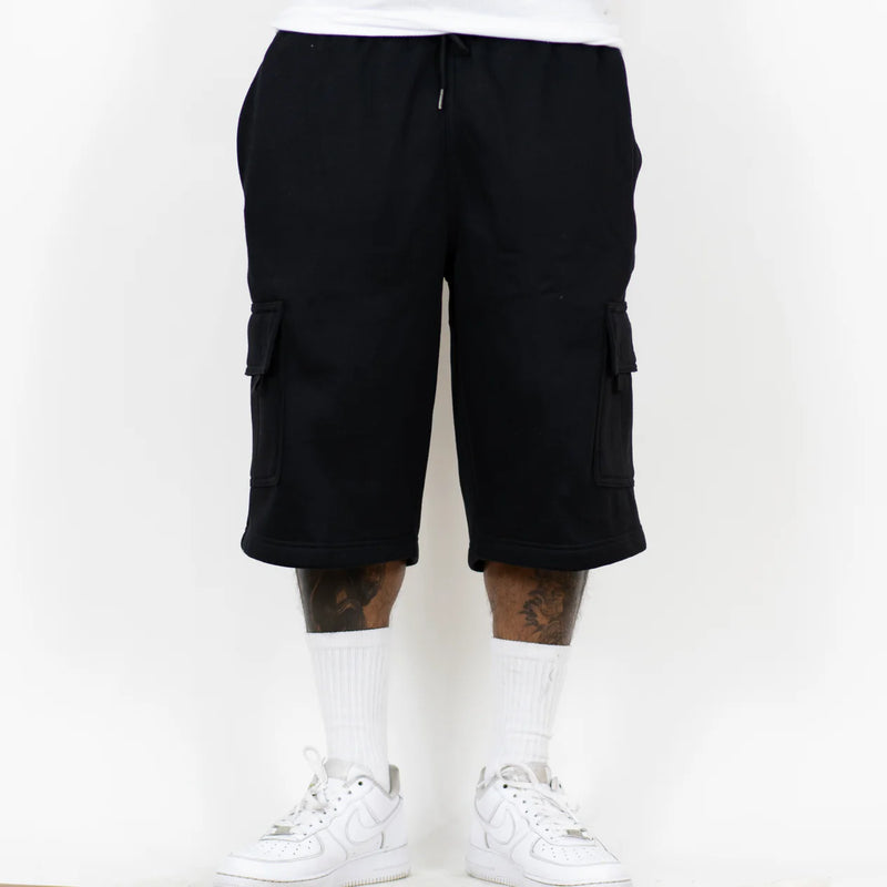 Load image into Gallery viewer, FB County Cargo Sweat Shorts - Black - Front
