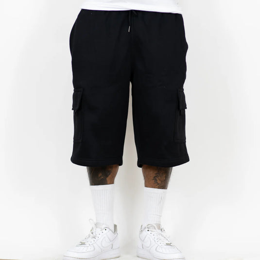 FB County Cargo Sweat Shorts - Black - Front