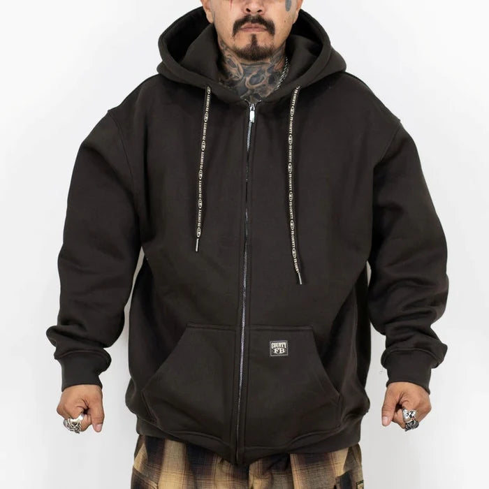 Load image into Gallery viewer, FB County Heavy Zip-Up Hoodie - Brown
