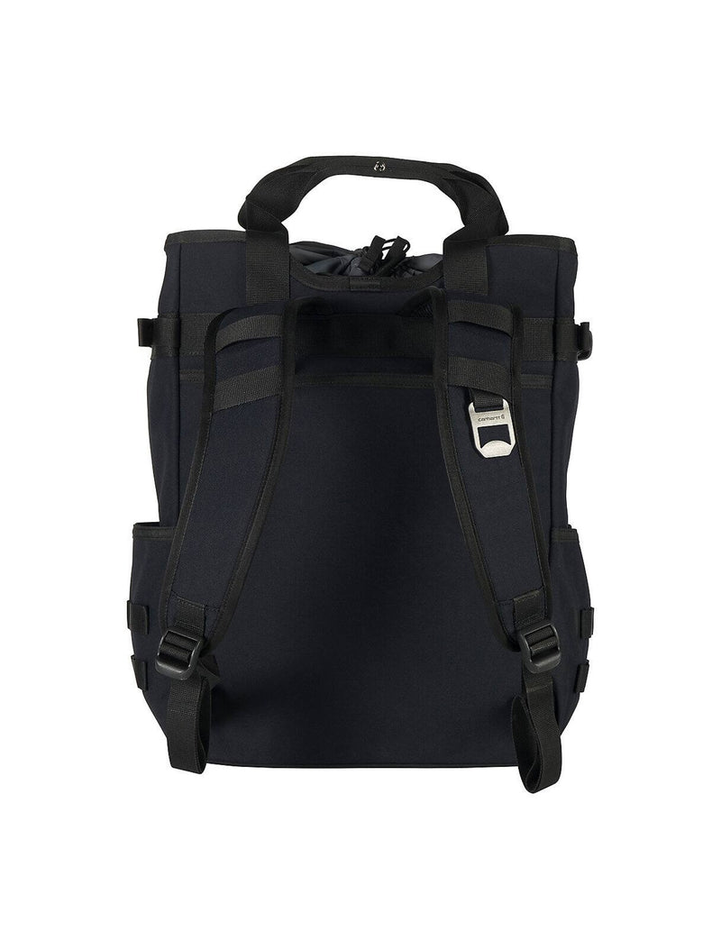 Load image into Gallery viewer, Carhartt Cinch-Top Convertible Tote Backpack - Black - Back
