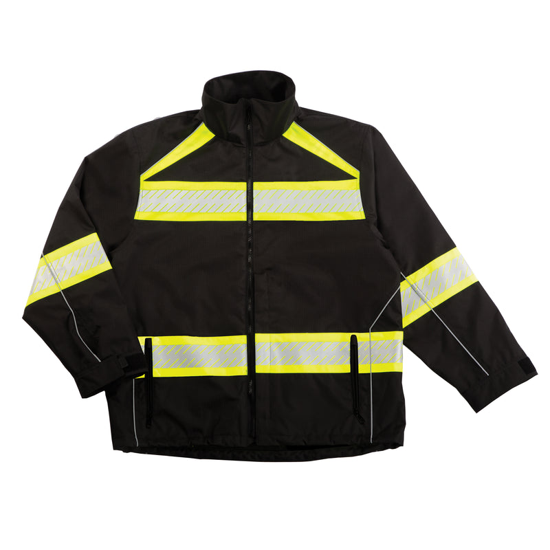 Load image into Gallery viewer, Kishigo B300 Enhanced Visibility Black Jacket - front flat
