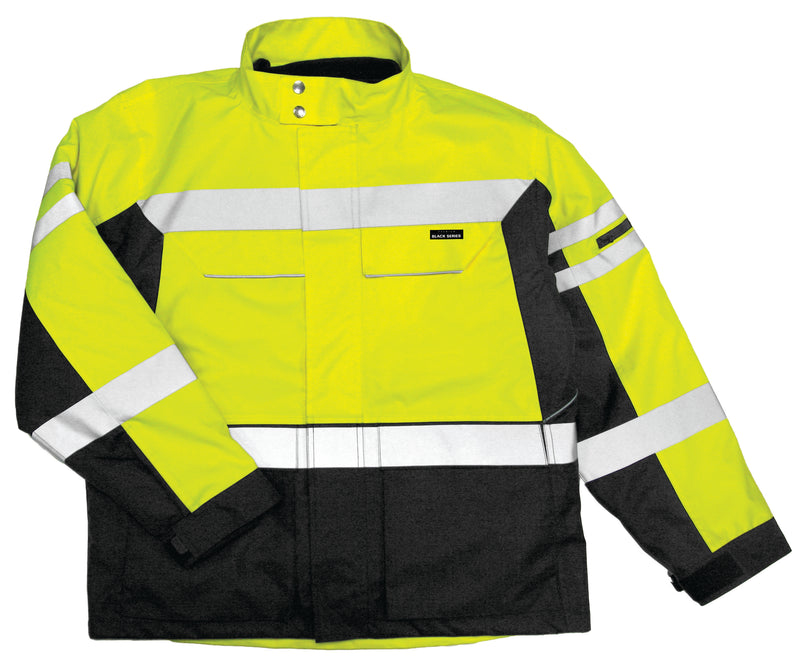 Load image into Gallery viewer, Kishigo JS135 Class 3 Premium 2-in-1 Jacket - Lime front flat
