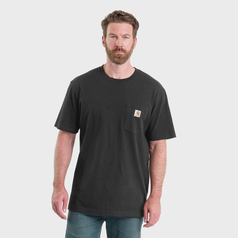 Load and play video in Gallery viewer, Carhartt K87 Loose Fit Heavyweight Short Sleeve Pocket Tee
