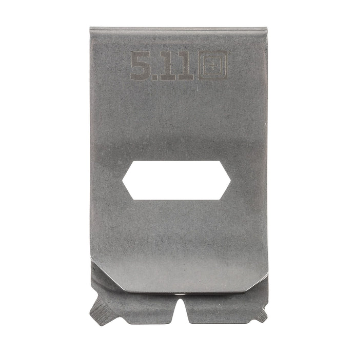5.11 Utility Money Clip - Tumbled Steel - Front