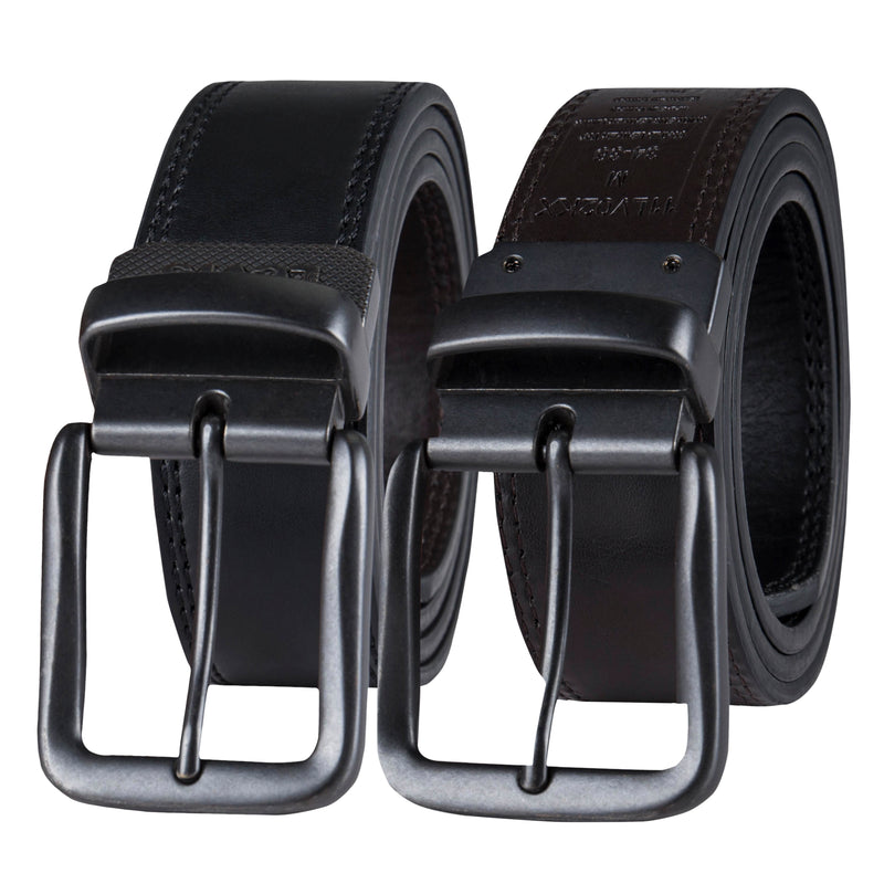 Load image into Gallery viewer, Levi&#39;s Flat Laminated Reversible Leather Belt
