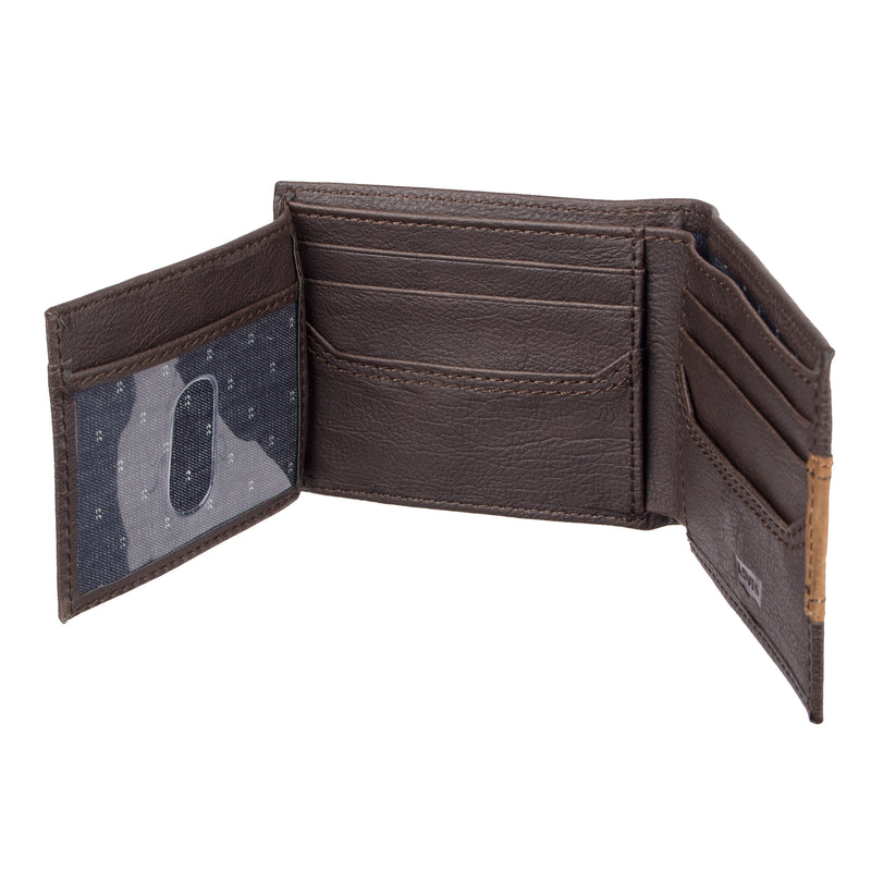 Load image into Gallery viewer, Levi&#39;s RFID Traveler Wallet - Open
