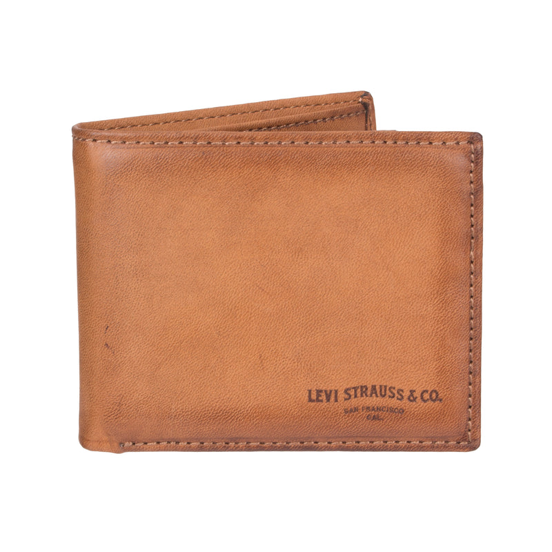 Load image into Gallery viewer, Levi&#39;s RFID Extra Capacity Slimfold Wallet - Tan
