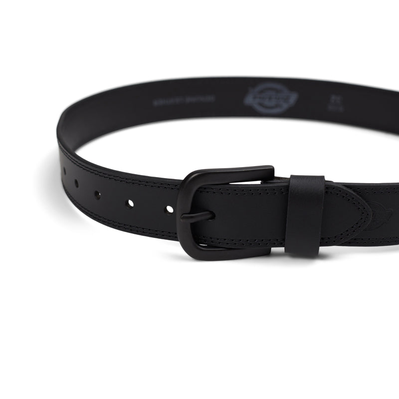 Load image into Gallery viewer, Dickies Double Row Stitched Leather Belt - Black
