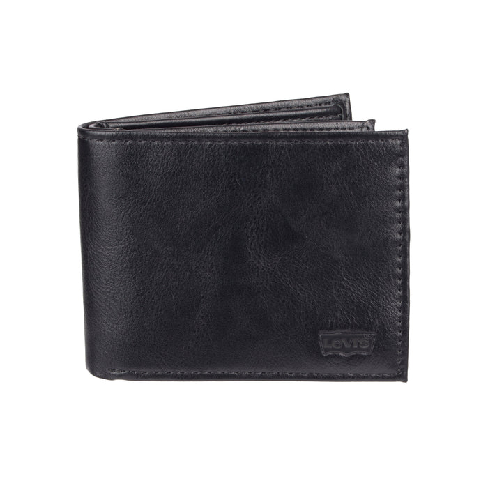 Levi's RFID Extra Capacity Slimfold Wallet - Black - Front