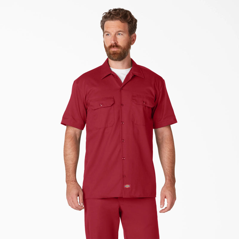 Load image into Gallery viewer, Dickies Original 1574 Short Sleeve Work Shirt - English Red ER

