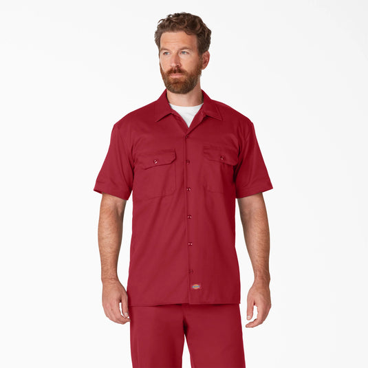 Dickies Original 1574 Short Sleeve Work Shirt - English Red ER