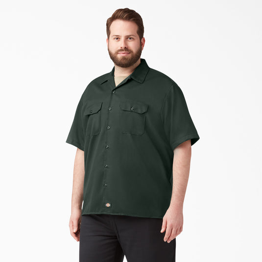 Dickies Original 1574 Short Sleeve Work Shirt - Hunter Green GH